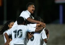 Fiji score late on to seal their place in Semi-Finals in front of raucous home crowd