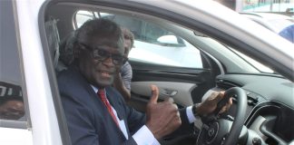 Solomon Islands PM Sogavare takes delivery of South Korean vehicles to help Pacific Games