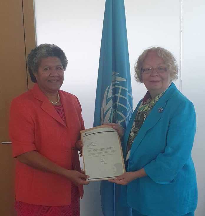 PIF Permanent representative to WTO/UN presents credentials