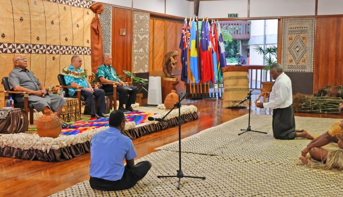 Ahead of 26th FEMM, Forum Chair Brown honours legacy of Pacific leaders at ceremonial welcome