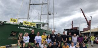 Rainbow Warrior sails Pacific seeking evidence for World Court climate case