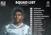Vinaya Habosi and Levani Botia start as Flying Fijian coach Raiwalui names squad for French test match