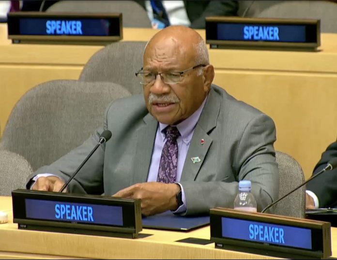 Fiji’s PM champions Climate Justice at UN General Assembly