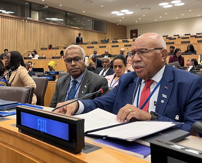 Fiji PM Rabuka addresses Commonwealth Foreign Affairs Ministerial meeting on Samoa CHOGM 2024