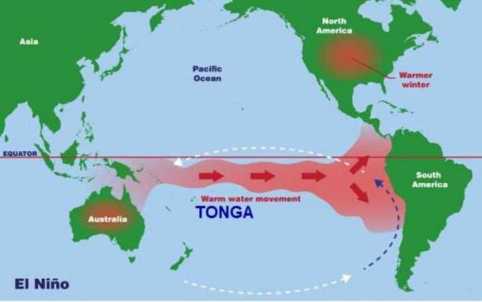 El Niño declared for Tonga