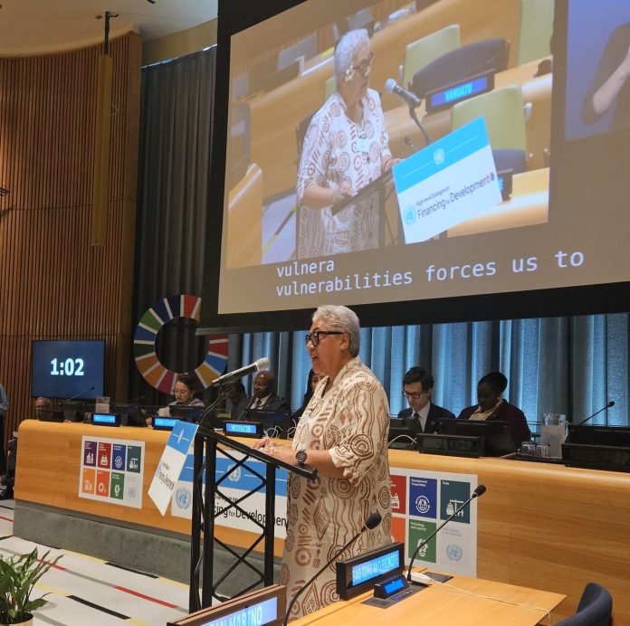 SIDS are being ravaged and bearing the terrible burden of bigger countries’ pursuit of profit: AOSIS Chair Mata’afa