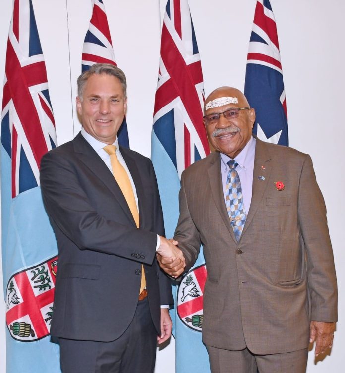 Fijian leader in Australia for trade, security talks