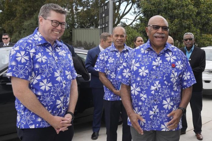 Fijian leader hopes Australian submarines powered by U.S nuclear technology will enhance peace