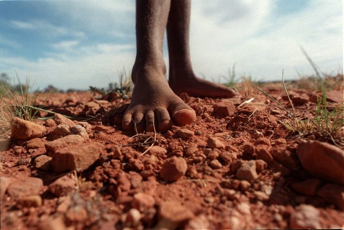 Black mist across the desert