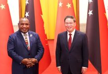 Chinese premier holds talks with PNG PM Marape