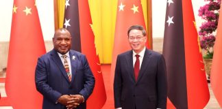Chinese premier holds talks with PNG PM Marape