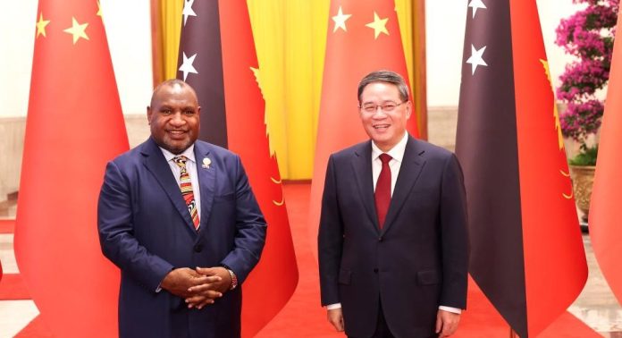 Chinese premier holds talks with PNG PM Marape