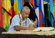 Vanuatu Ambassador Maniuri signs historic OACPS – EU Partnership Agreement