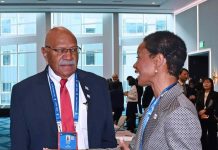 U.S Secretary of Commerce meets with Fiji PM Rabuka