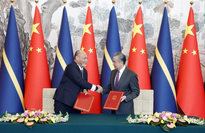 Nauru, China sign joint communique restoring diplomatic relations