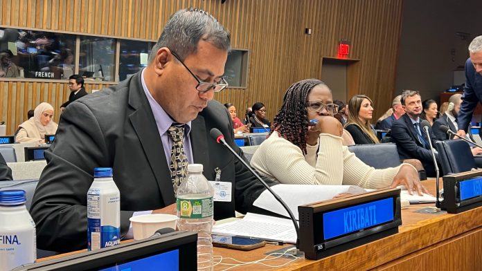 Kiribati Women Minister highlights progress on gender equality achievements at CSW68