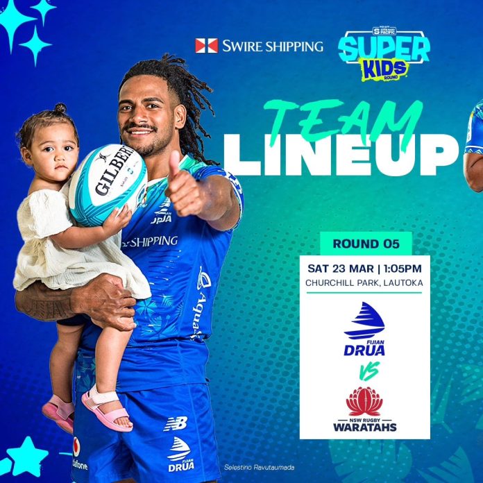 Fijian Drua make five changes for Waratahs clash