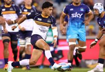 Brumbies run in nine tries in statement defeat of Moana Pasifika