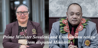 Tonga PM announces minor reshuffle, resignations as ‘Utoikamanu moves to Communication