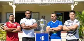Eddie Jones in Samoa for the World Rugby Pacific Challenge 2024
