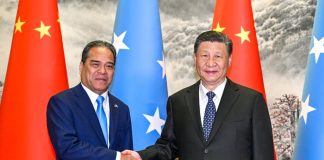 Xi says China to cooperate with Micronesia on infrastructure, climate change