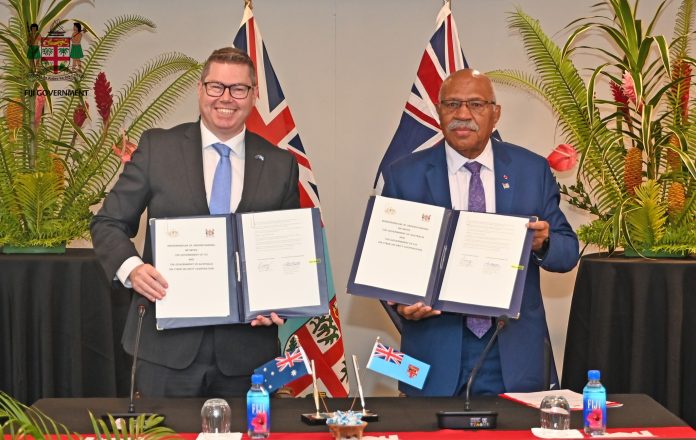 Fiji and Australia signs MOUs for Ports and Infrastructure services and cybersecurity cooperation