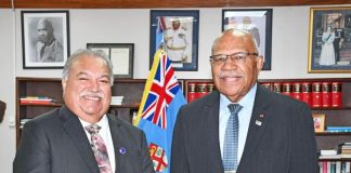 Fiji PM Rabuka receives courtesy call from the newly appointed Forum Secretary General