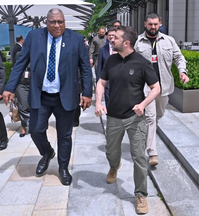 Fiji and Palau Presidents holds bilateral talks with Ukrainian President