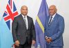 Fiji PM meets with Nauru President David Adeang