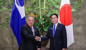Japan’s PM Kishida and Forum Secretary General Waqa discuss enhanced cooperation
