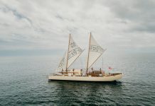 ‘Even in the teeth of a gale, she has time for a hula’: the sailor breaking barriers on the Pacific Ocean
