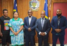 ULMWP leader meet PM Manele to discuss West Papua’s bid for MSG membership