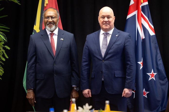 NZ PM Luxon cements ties with Vanuatu