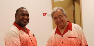 PNG PM Marape meets UN Secretary-General Antonio Guterres