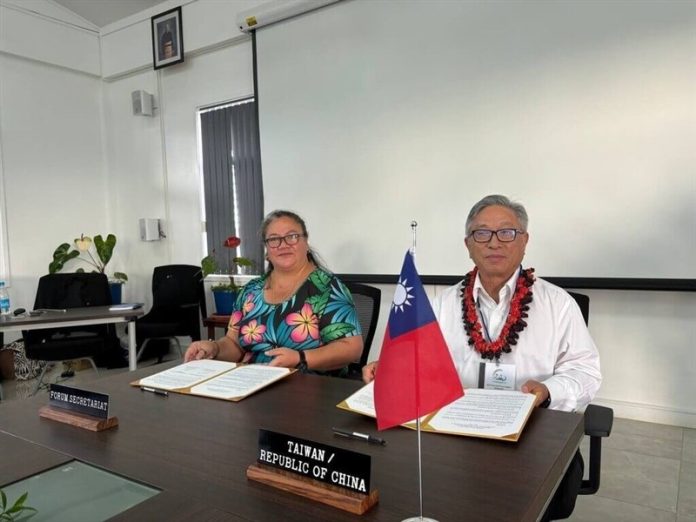 Taiwan signs pact with Pacific Islands Forum to extend support to 2027