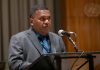 Solomon Islands calls for urgent global response to sea level rise at UN Summit