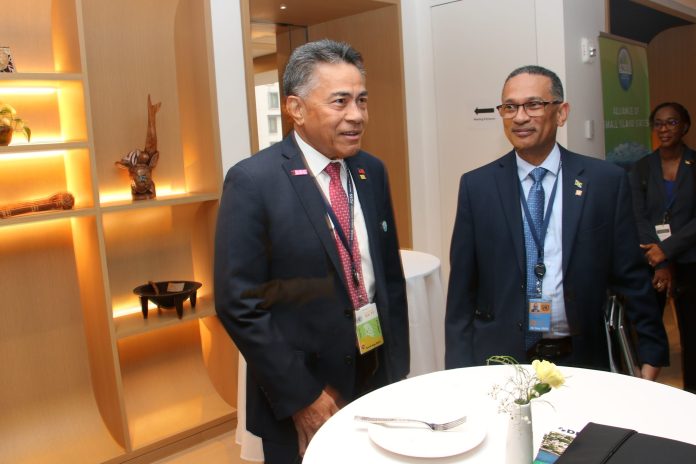 AOSIS Chair Luteru rallies island nations for COP29: ‘We are the moral voice of climate action’