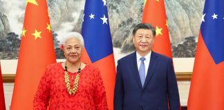 Xi meets Samoan PM, says China prioritises empowering Pacific Island countries to tackle climate change