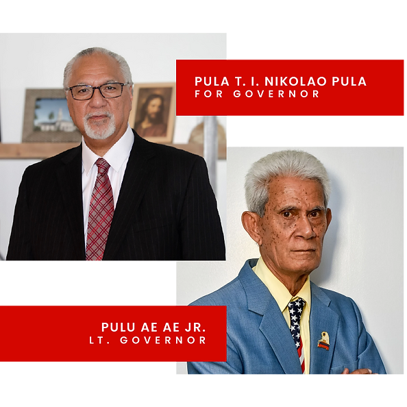 Pula and Pulu lead Polls, headed to runoff against incumbents in American Samoa gubernatorial race