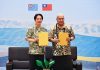 Taiwan President Lai signs communique in Tuvalu
