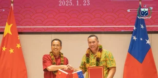 Samoa and China sign visa exemption agreement