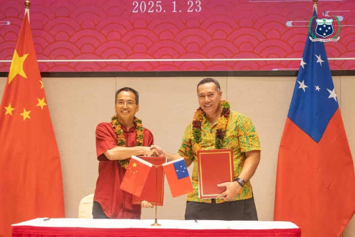 Samoa and China sign visa exemption agreement