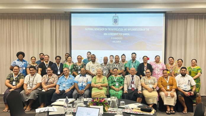 Samoa takes bold step towards global ocean governance with BBNJ Agreement workshop