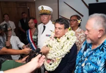 French Overseas Minister Manuel Valls begins first official visit to French Polynesia