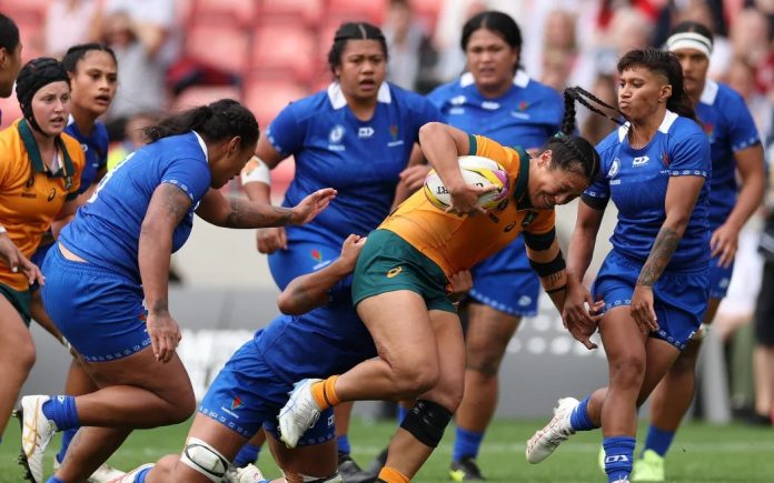 Women’s Rugby World Cup: Australia thrashes Samoa