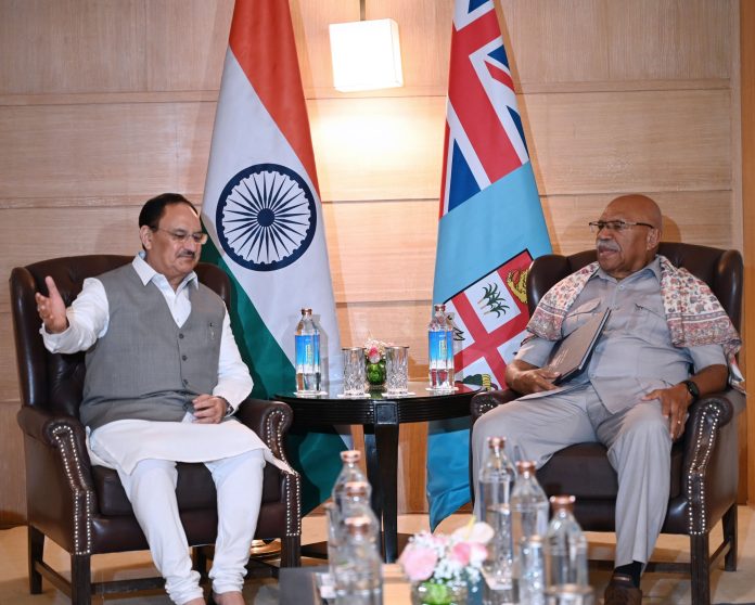 Fiji’s PM Rabuka meets India’s Minister for Health: Advances discussions for more collaboration in the health sector