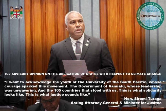 ICJ ruling restores faith in justice, truth and humanity: Fiji Acting AG Turaga