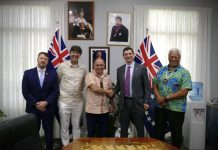 Cook Islands and U.S meeting during the 60th Constitutional celebrations