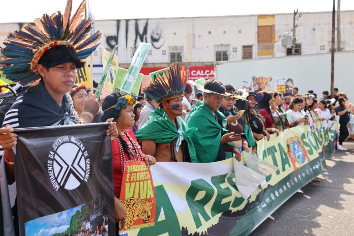 Pacific Islanders march in Belém alongside thousands for climate action