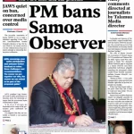 PINA Statement on the Government of Samoa’s Ban of the Samoa Observer
